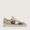 Men's Stardan in suede and leather with leather star and metallic heel tab