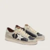 Men's Stardan in suede and leather with leather star and metallic heel tab