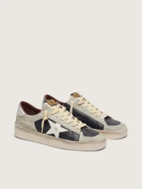 Men’s Stardan in suede and leather with leather star and metallic heel tab