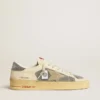 Men's Stardan in suede with sand star and Swarovski crystal inserts