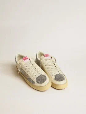 Men’s Stardan in suede with sand star and Swarovski crystal inserts