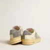 Men's Stardan in suede with sand star and Swarovski crystal inserts