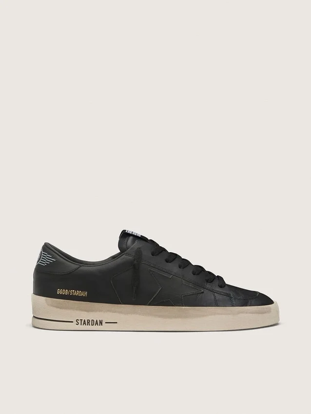 Men's Stardan in total black leather