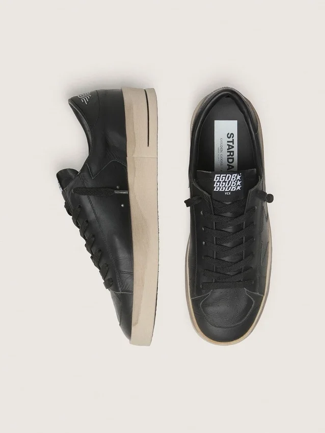 Men's Stardan in total black leather