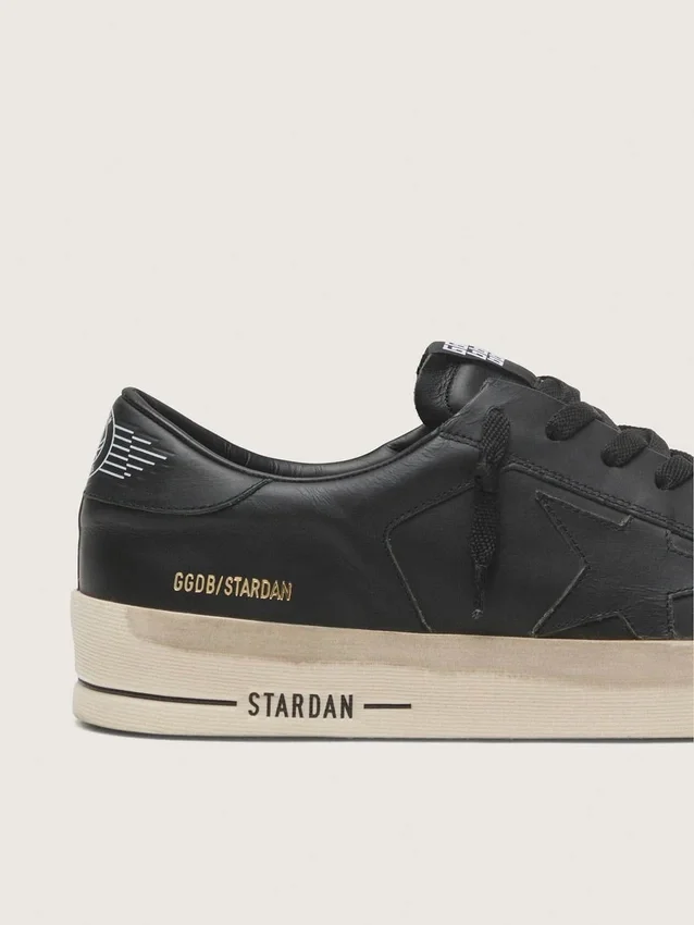 Men's Stardan in total black leather