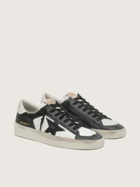 Men’s Stardan in white and black leather