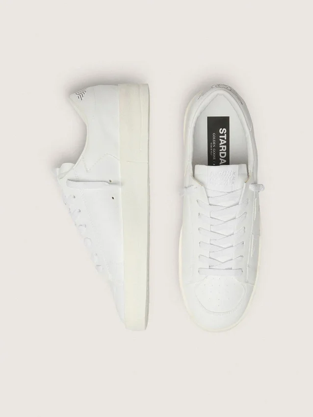 Men's Stardan in white leather