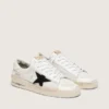 Men's Stardan in white mesh with black suede star