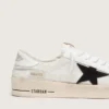 Men's Stardan in white mesh with black suede star