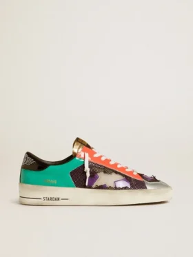 Men's Stardan LAB in patent leather and mesh with rubber star