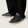 Men's Stardan LTD in anthracite nubuck and blue suede with metallic leather star