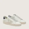 Men's Stardan with star in ice-gray suede and blu-navy heel tab