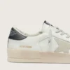 Men's Stardan with star in ice-gray suede and blu-navy heel tab