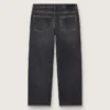 Men’s stonewashed-effect black jeans