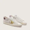 Men's Super-Star CNY in ivory suede with metallic leather star and leather heel tab