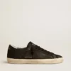Men's Super-Star in black nubuck with perforated star and black nubuck heel tab
