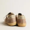 Men's Super-Star in brown and green suede with white nappa leather star