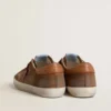 Men's Super-Star in brown suede with tan leather star and heel tab