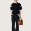 Men's Super-Star in dark brown leather with tone-on-tone leather star
