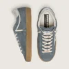 Men's Super-Star in gray suede with white leather star and silver leather heel tab