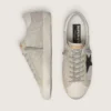 Men's Super-Star in leather with black star