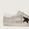 Men's Super-Star in leather with black star