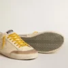 Men's Super-Star in leather with perforated star and gray suede heel tab