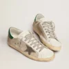 Men's Super-Star in light silver mesh with gray star