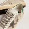 Men's Super-Star in light silver mesh with gray star