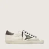 Men's Super-Star in nappa with green leather star and gray leather heel tab