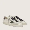 Men's Super-Star in nappa with green leather star and gray leather heel tab