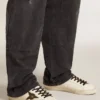 Men's Super-Star in nappa with green leather star and gray leather heel tab