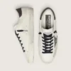 Men's Super-Star in nappa with green leather star and gray leather heel tab