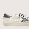 Men's Super-Star in nappa with green leather star and gray leather heel tab