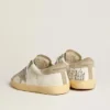 Men’s Super-Star in nappa with ice-gray suede star and black embroidery
