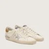 Men’s Super-Star in nappa with metallic silver star and all-over lettering
