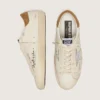 Men’s Super-Star in nappa with metallic silver star and all-over lettering