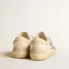 Men's Super-Star in nappa with red star and cream leather heel tab
