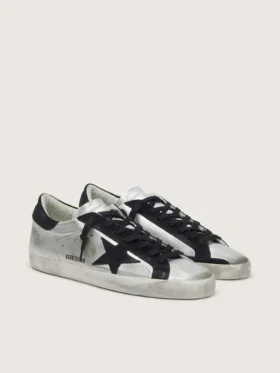 Men’s Super-Star in silver leather