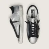 Men's Super-Star in silver leather
