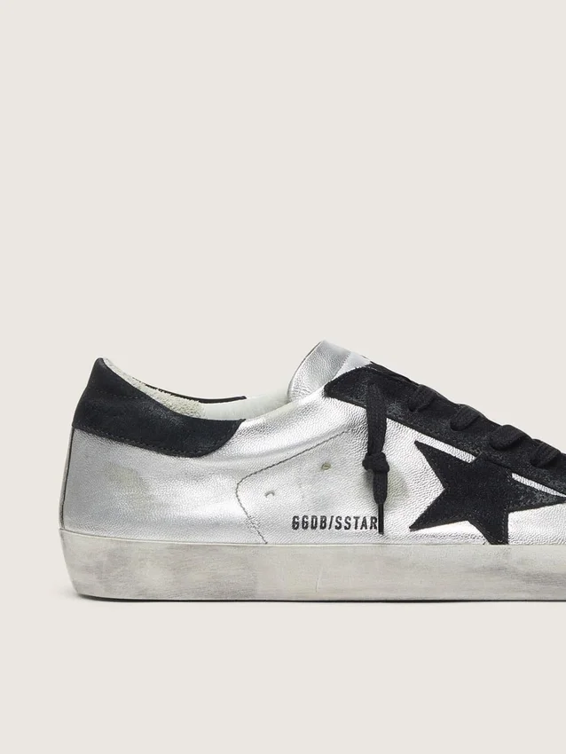 Men's Super-Star in silver leather