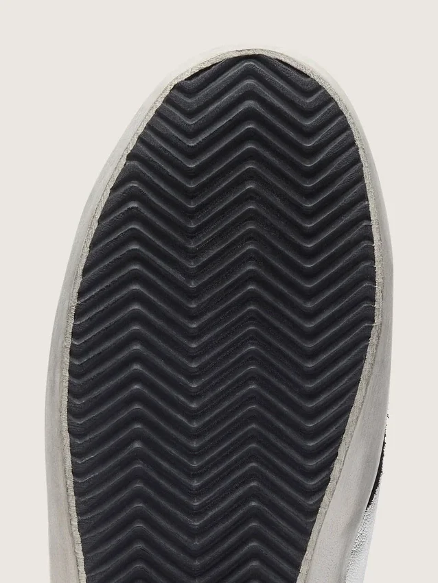 Men's Super-Star in silver leather