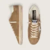 Men’s Super-Star in tobacco suede with white leather star