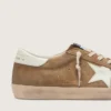 Men’s Super-Star in tobacco suede with white leather star
