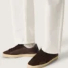 Men's Super-Star LTD in brown nubuck with suede star and purple leather heel tab