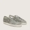 Men's Super-Star LTD in green perforated suede with matching suede star