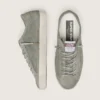 Men's Super-Star LTD in green perforated suede with matching suede star