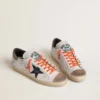 Men's Super-Star LTD in leather with black leather star and beige leather heel tab
