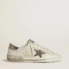 Men's Super-Star LTD in suede with brown leather star and metallic leather heel tab