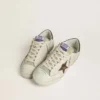 Men's Super-Star LTD in suede with brown leather star and metallic leather heel tab